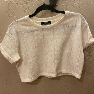 Cream Crop Top (Crotchet)